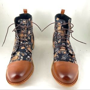 Mens Boots With Floral Pattern Size 13